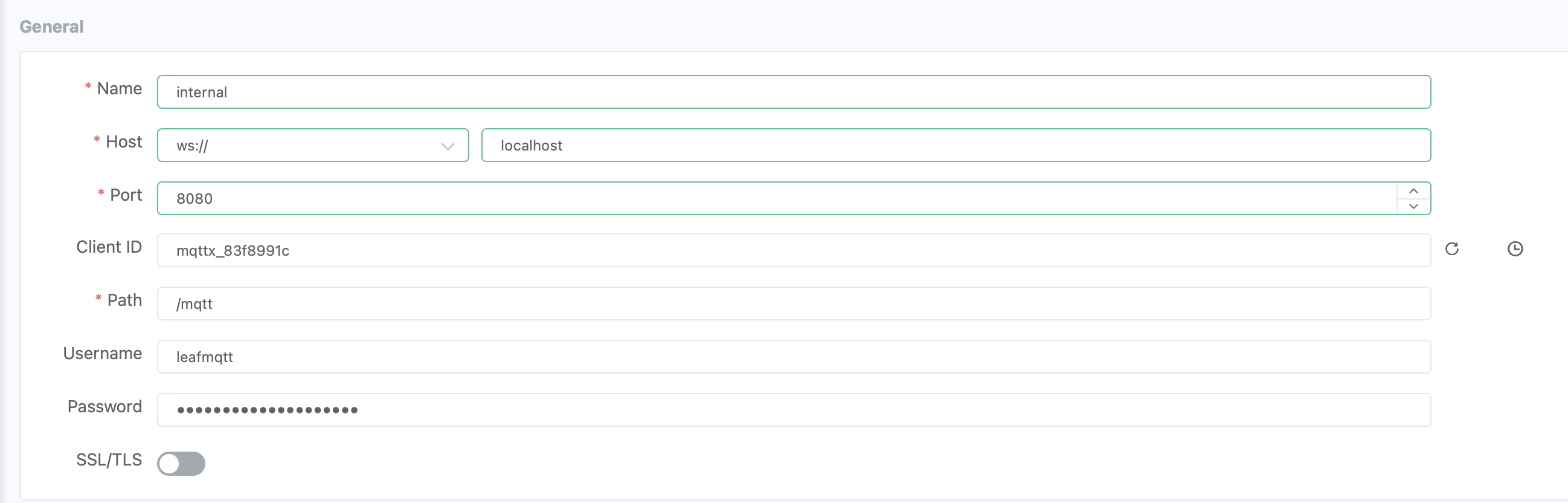 MQTTX Web Connection